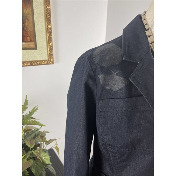 7th Avenue Design Studio New York & Co Blazer Jacket Women's Size M Blue Lined - Picture 4 of 12